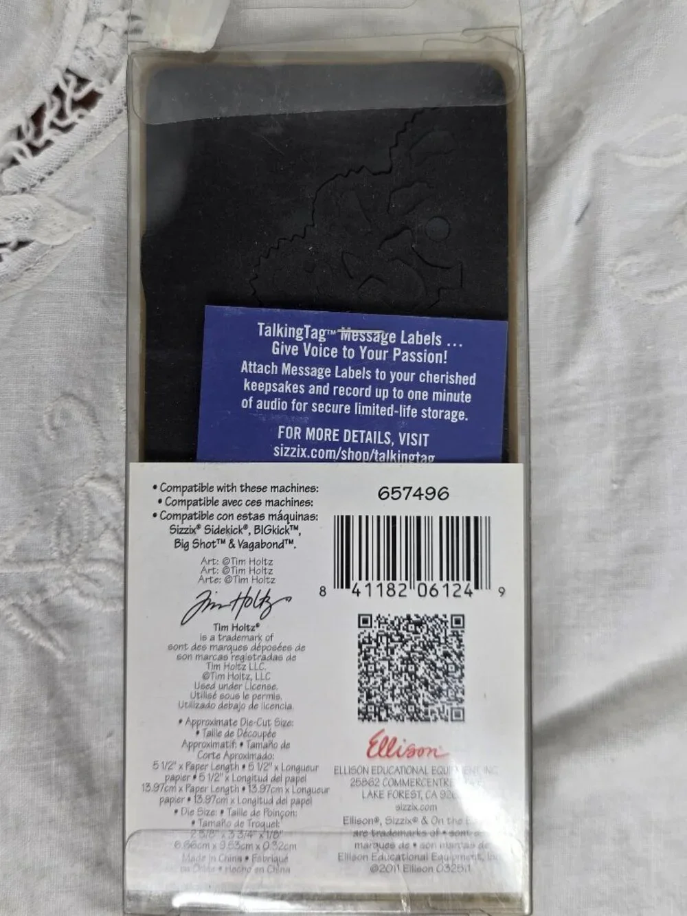Sizziz Tim Holtz Alterations Die On The Edge 657496 Distressed Doily Page Edging